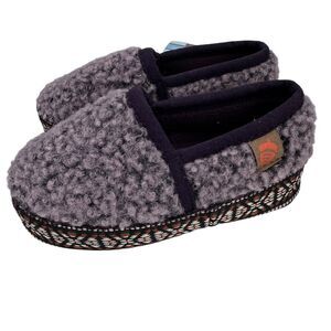 Acorn Kids'‎ Slippers L'il Woven Trim Moc Iris (purple) 8-9 A19009IRS